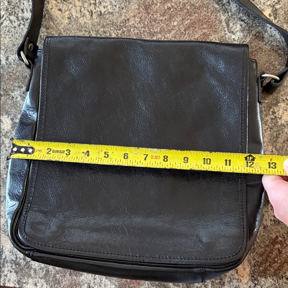 Italian Leather | Made In Italy | Black Shoulder Bag - Picture 7 of 8